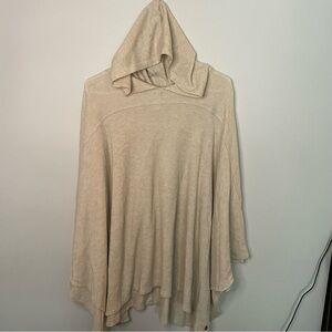 Lane Bryant LIVI Active Women's Cream Hooded Sweater Poncho 18/20 XXL